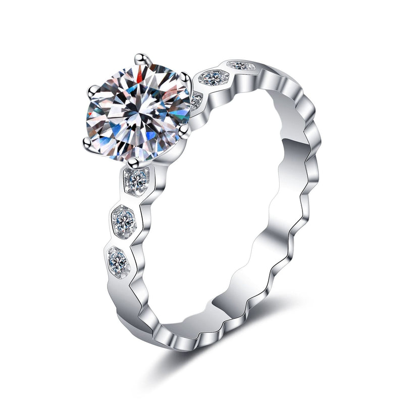Moissanite Rings 004 HEYCUZI 
