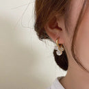 Double-sided Sparkling Drop Earrings COMOSO 