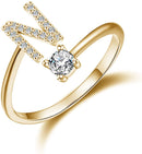 Initial Letters Ring - Gold HEYCUZI 