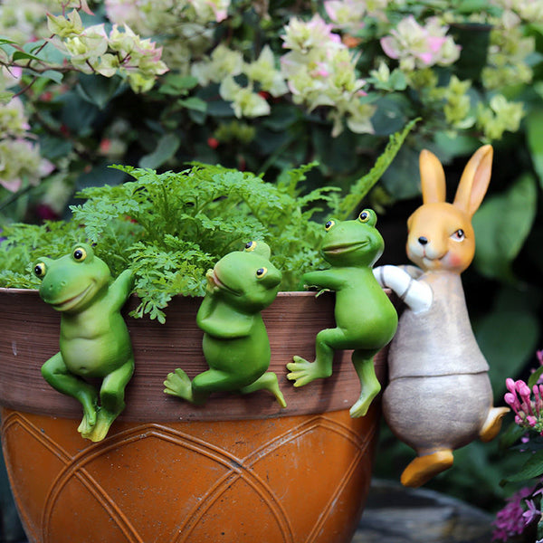 Lovely Frog & Rabbit Shape Hanging Statue Decor BUY MORE SAVE MORE Set Of 4（SAVE $35 & FREE SHIPPING） 