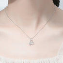 Full Diamond Fork Spoon Clavicle Necklace COMOSO 