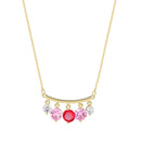 Shiny Colorful Zircon Drop Necklace COMOSO 