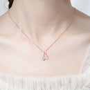 Full Diamond Fork Spoon Clavicle Necklace COMOSO 