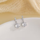 Simple Diamond Earrings COMOSO Silver 