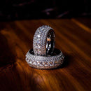 Micro Pave Round Cut Band Tik Tok 