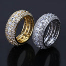 Micro Pave Round Cut Band Tik Tok 