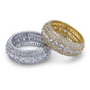 Micro Pave Round Cut Band Tik Tok 