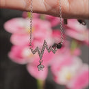 HeyCuzi Heartbeat Cubic Zirconia Necklace