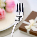 Engraved Fork-Buy 2+ free shipping(Buy 3+ Extra Save $10) BUY MORE SAVE MORE WHAT THE FORK WITHOUT GIFT BOX 