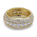 Micro Pave Round Cut Band Tik Tok 
