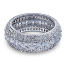 Micro Pave Round Cut Band Tik Tok 
