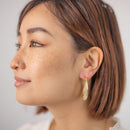 Woven Mesh Oval Hoops COMOSO 