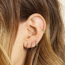 Rainbow Multicolour Helix Earring HEYCUZI 