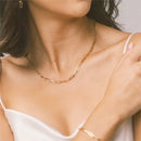 Snake Chain Necklace & Paperclip Chain Necklace Heycuzi 