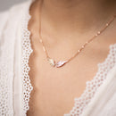 Angel Wings Cubic Zirconia Necklace Heycuzi 