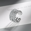 Layered Wave Ring HEYCUZI Silver 