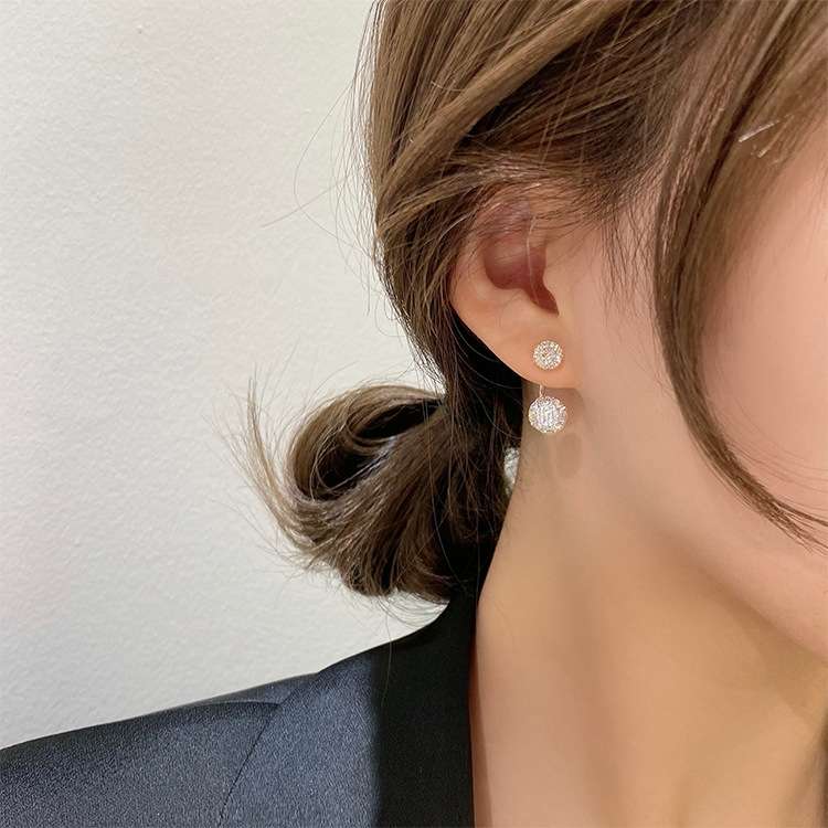 Two Zircon Stud Earrings COMOSO 